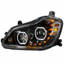 Kenworth T680 2013 Through 2021 Black 10 LED Headlights