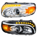 Peterbilt 388 And 389 2008 And Newer Projection Headlight With LED Position And Turn Signal Lights