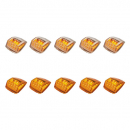 17 LED Reflector Square Cab Lights - Durable, High-Visibility Lighting for Trucks and Trailers