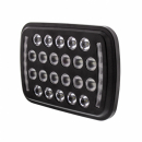 5 Inch By 7 Inch Black 22 High Power LED Rectangular Light With Position Light