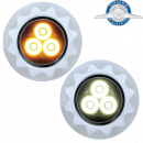 3 High Power LED Mini Warning Light w/Bezel in Dual Funtion