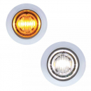 3 LED 3/4 Inch Amber To White Marker And Clearance Double Fury Dual Color LED