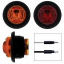 2 LED Mini Clearance/Marker Lights for 1 Inch Opening