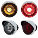 Dual Function 3 LED 1 Inch Auxiliary/Utility Lights with Visor