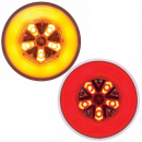 18 LED S/T/T & P/T/C Lens Light with GLO Design-Amber or Red LED