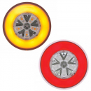 18 LED S/T/T & P/T/C Lens Light with GLO Design-Amber or Red LED