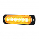 6 High Power LED Thin Directional Warning Light w/Amber or White