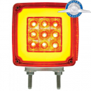 28 LED Square Double Face HALO Double Stud Signal Light