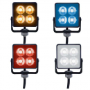 4 LED Square 3Strobe Lighthead in 4 LED Colors
