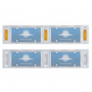 Stainless 2 License Plate Holder w/ 12 LED Lights & Frame