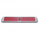 Red LED Rectangular Stop, Turn And Tail Light With Bezel