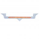 Chrome Kenworth Hood Emblem 19 LED Light Bar w/ Reflector
