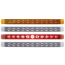 11 LED 17 Inch Light Bar - Stop/Turn/Tail/Park/Clearance Light, Amber/Red LEDs, Fits Most Trucks, United Pacific 10 Year Warranty