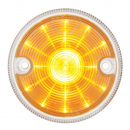 Amber LED And Clear Lens 15 LED 3 Inch Double Face Light Only