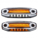 6 Amber LEDs Clearance Marker Light With LED Side Ditch Light