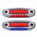 6 Red LEDs Clearance Marker Light With LED Side Ditch Light