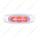 5 LED Reflector Clearance Marker Light With Side Ditch Light And Clear Lens