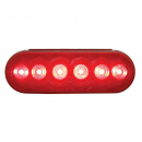 6 Inch 6 Red LED Oval Stop, Turn, Tail Light