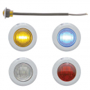 3 LED Mini Clearance/Marker Light Chrome Bezel