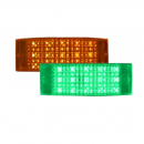 2 Inch By 6 Inch Reflector Style Dual Color Rectangular LED Marker Light