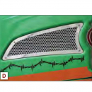Kenworth T660 Replacement Punched Intake Trim Screen