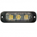 Amber Low-Profile Surface Mount Strobe Light for Emergency Vehicles