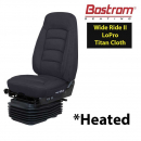 Heated Wide Ride II LoPro Hi-Back Titan Cloth Seat with Serta