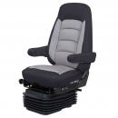 Heated Wide Ride ll LoPro High Back Rest Titan Black/Grey With Armrest