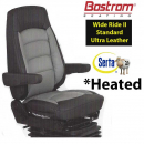 Heated Wide Ride II Hi Susp Hi-Back Ultra Leather Seat w/ Serta