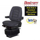 Wide Ride II Standard Mid-Back Ultra Leather Seat with Serta