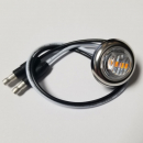 3/4 Inch Diameter Mini Amber LED Marker Light With Bullet Plugs