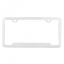 Plain Two Hole License Plate Frames with Bottom Center Raised