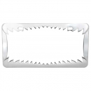 Shark Teeth License Plate Frame W/ Two Holes