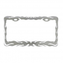 Flame License Plate Frame W/ Two Holes