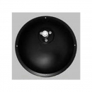 7.5 Inch Round Convex Black Steel Offset Mount Mirror