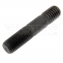 2 Inch Double Ended Wheel Lug Stud With 0.438 Inch Knurl Diameter