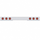 One Piece Rear Light Bar With 4 Inch Reflector Lights And Visors