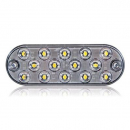 Low Profile Thin Oval Surface Mount White Backup Light