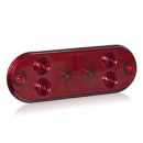 6.5 Inch Low Profile Red LED Stop, Turn And Tail Surface Mount Light