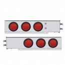 2 Inch Bolt Pattern Rear Light Bar With 7 LED 4 Inch Reflector Lights