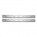 Stainless Steel 24 Inch Mudflap Top Plate with Flame Design