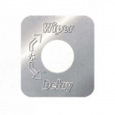 Freightliner Stainless Steel Wiper Switch Plates