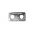 Stainless Steel Hi/Lo/Med Engine Brake Switch Plate