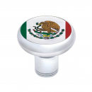 Mexico Flag Chrome Thread-On Gearshift Knob