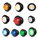 3/4 Inch Round Mini 1 LED Dual Light With Grommet