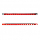 12 Inch Ultra Thin LED Marker Light Bar With Chrome Plastic Bezel