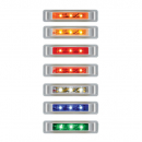 3 - 1/2 Inch Ultra Thin LED Marker Light With Chrome Plastic Bezel