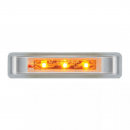 3 - 1/2 Inch Ultra Thin LED Marker Light With Chrome Plastic Bezel