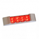 Slim Rectangular Spyder LED Marker Light With Chrome Plastic Bezel