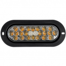 Oval 24 LED Amber Marker And Clearance Light With Smoke Lens